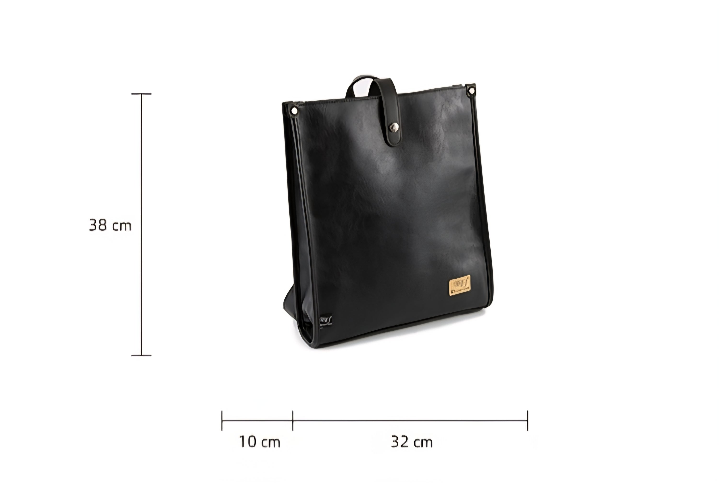 THREE-BOX Unique Fashionable Leather Backpack