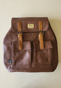 THREE-BOX Classic Leather Backpack