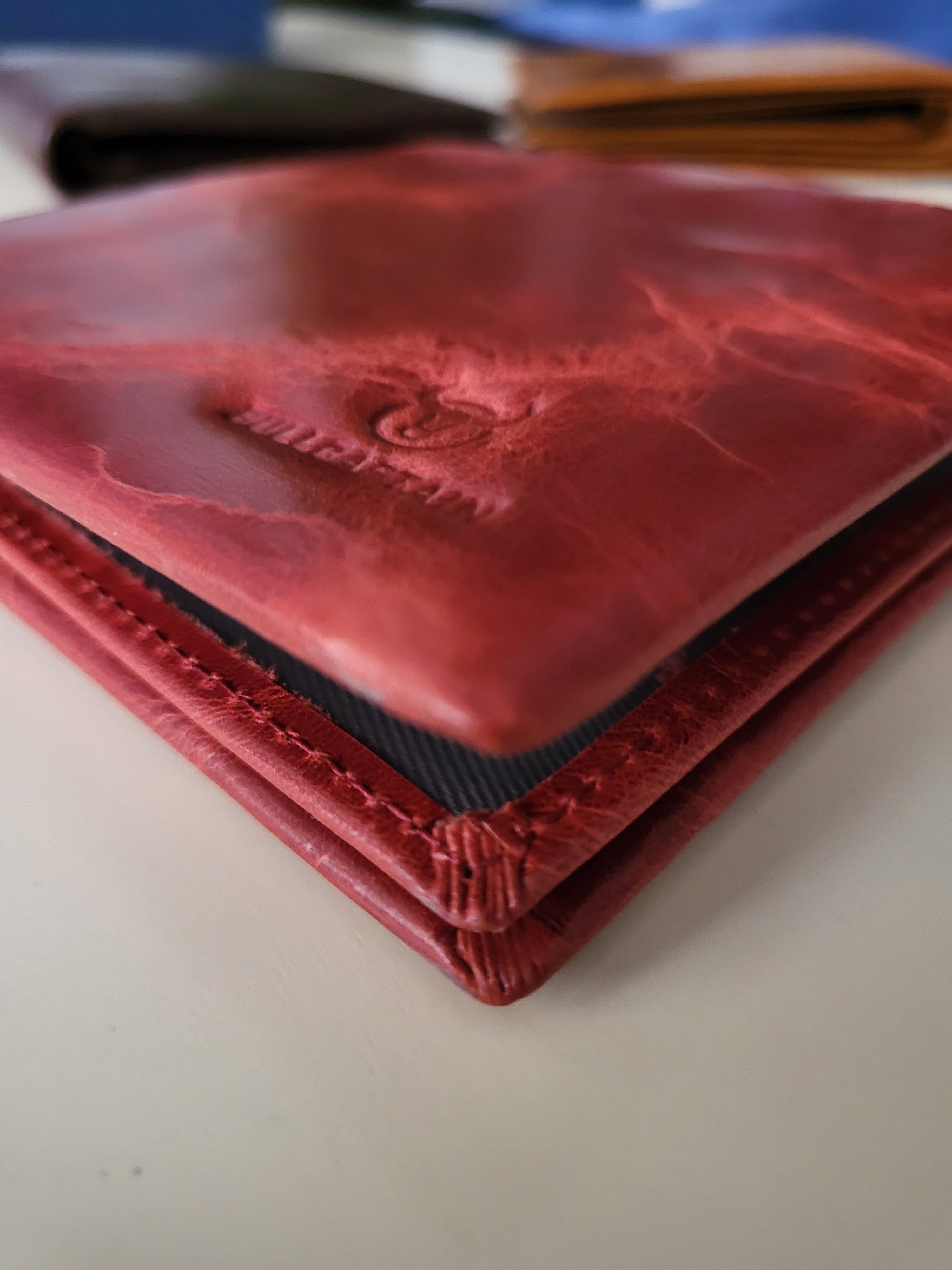 BULLCAPTAIN Bi-Fold Wallet Genuine Leather Multi Card Holder Wallet