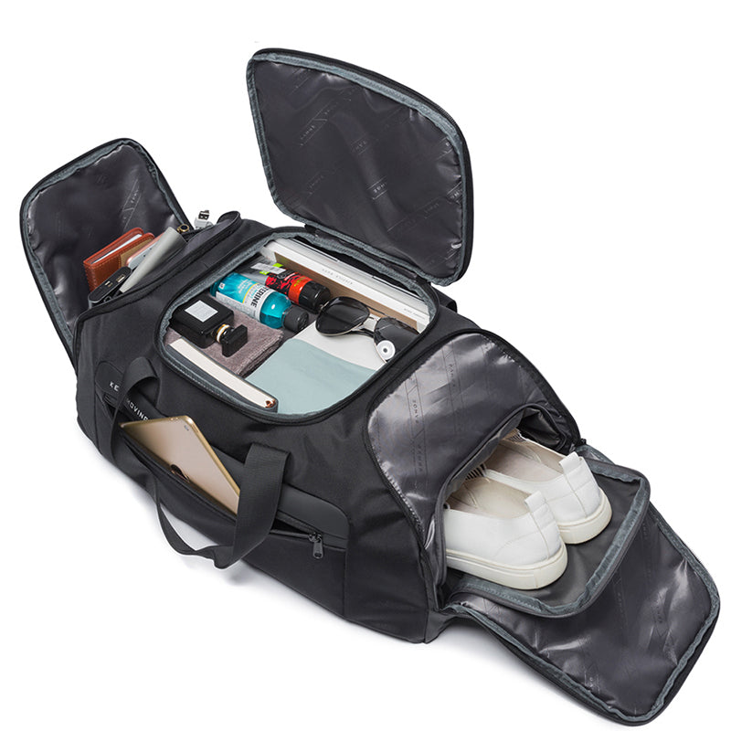 BANGE 40L Multi-function Duffle Travel Gym Bag Unisex Sports Backpack
