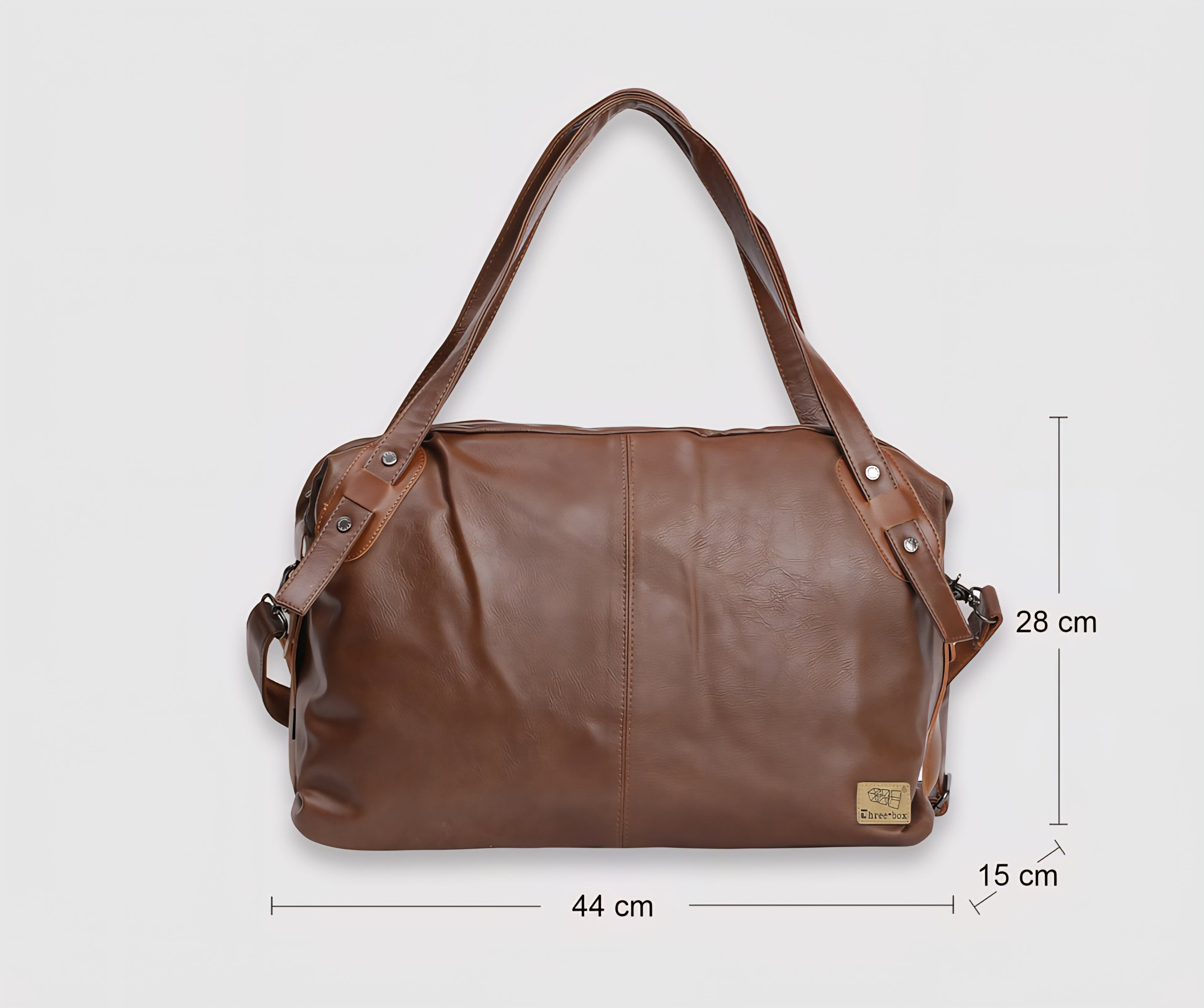 THREE-BOX Travel / Gym Bag Classical Fashion Leather Duffle Bag