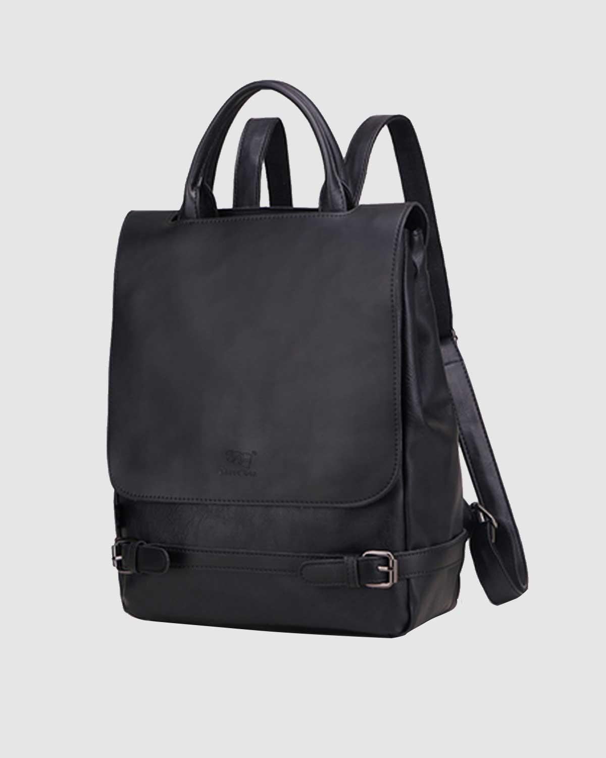 THREE-BOX Business Chic Stylish Leather Backpack