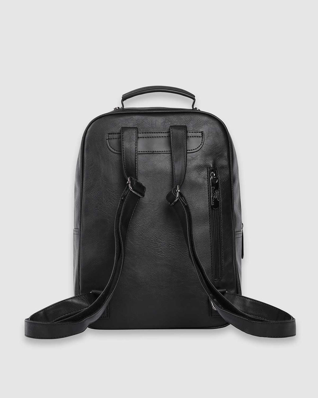 THREE-BOX Classical Fashionable Unisex Leather Mini- Backpack