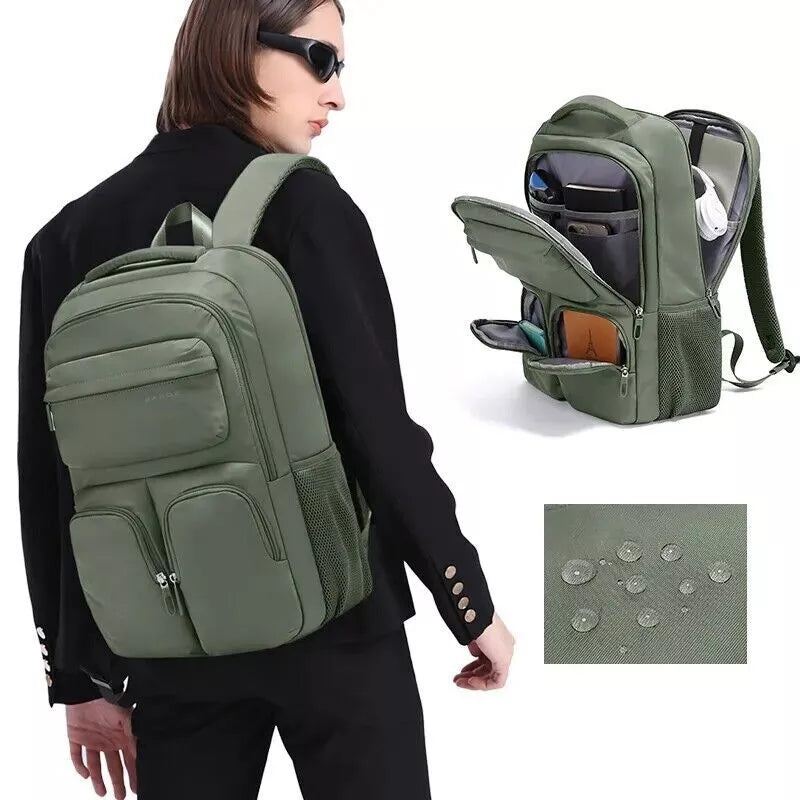 BANGE Waterproof Polyester Laptop Unisex Travel Every Day Backpack