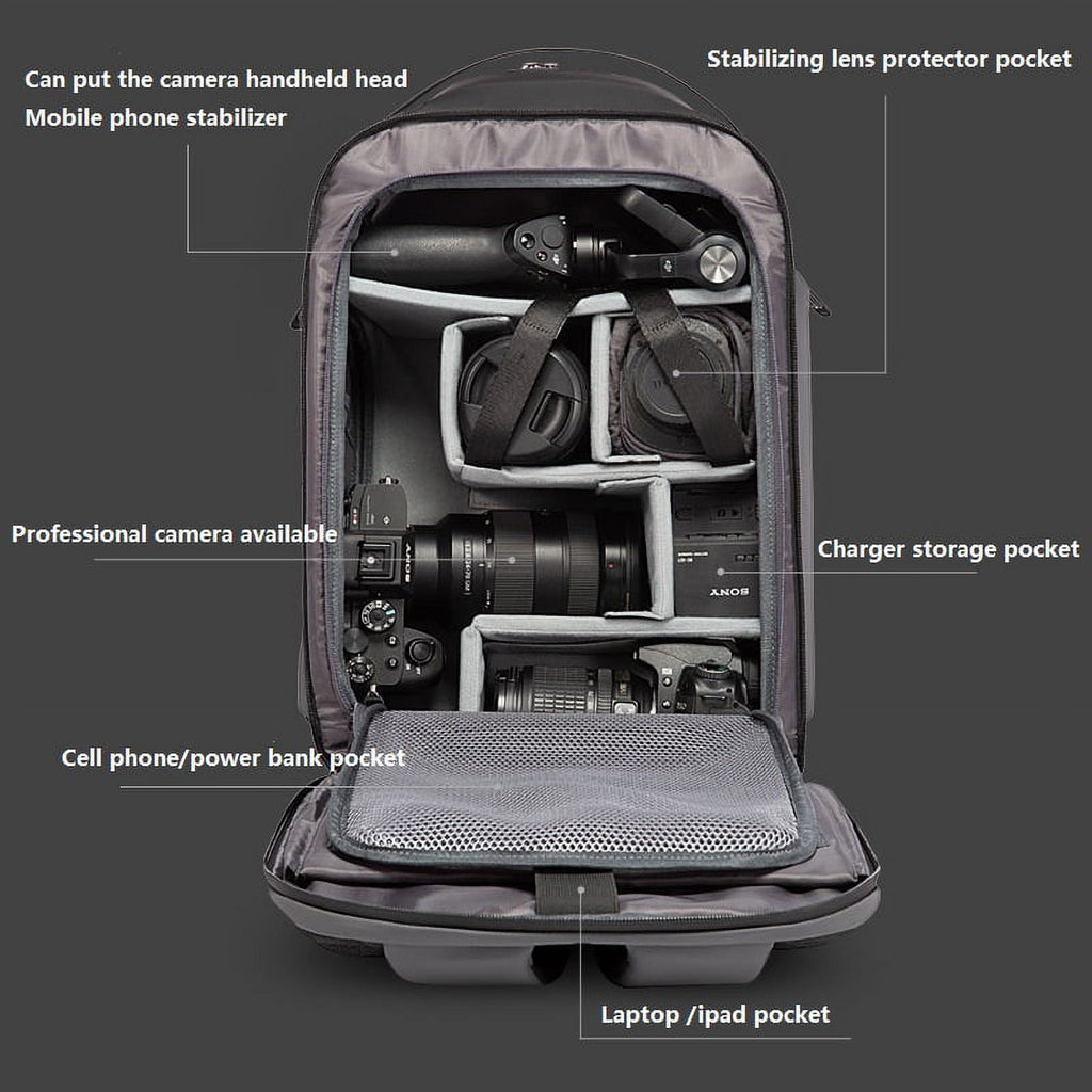 BANGE Professional Camera Backpack Multifunctional Large Capacity Camera Backpack