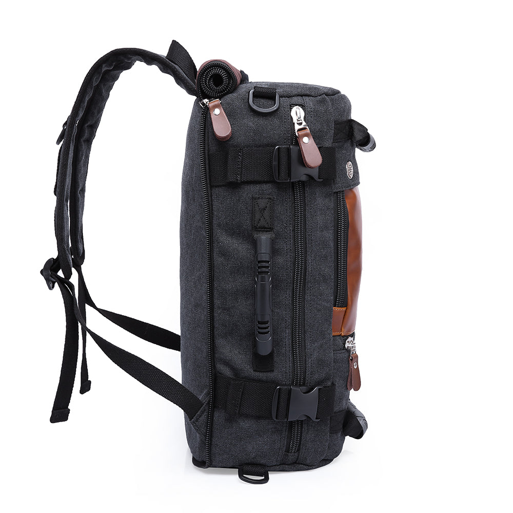 KAKA Vintage Large Capacity Canvas Outdoor Travel Luggage Backpack