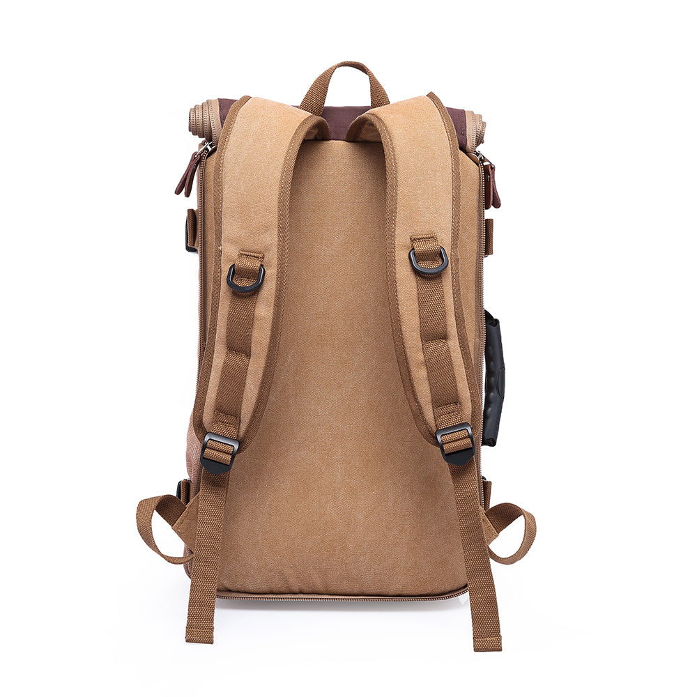 KAKA Vintage Large Capacity Canvas Outdoor Travel Luggage Backpack