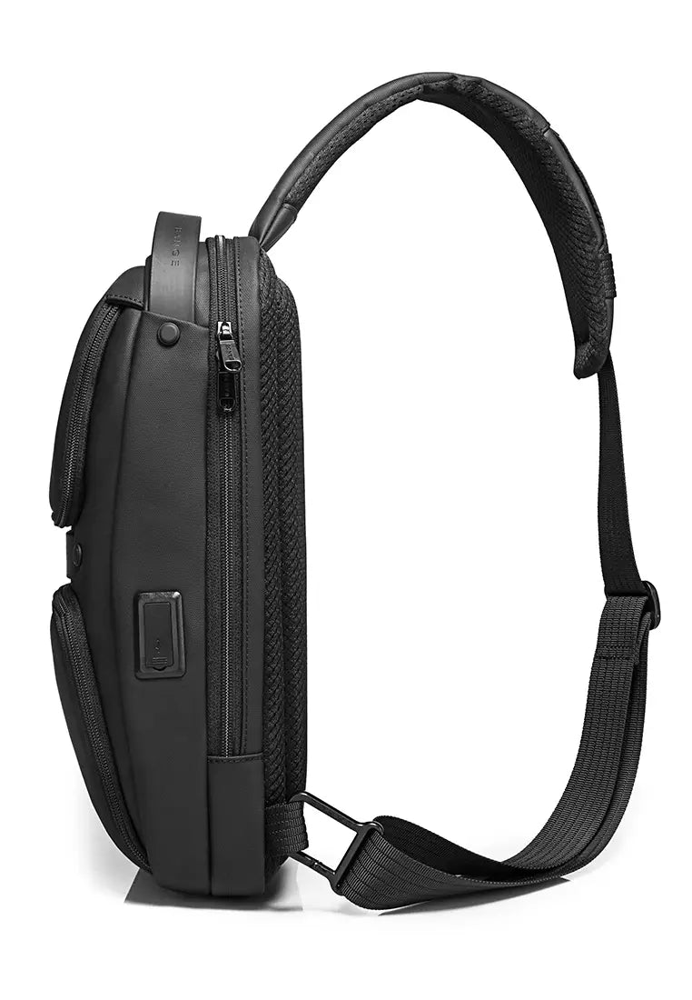 BANGE Waterproof Anti-theft Multifunction Cross-Body Chest-Bag with USB Charging Port