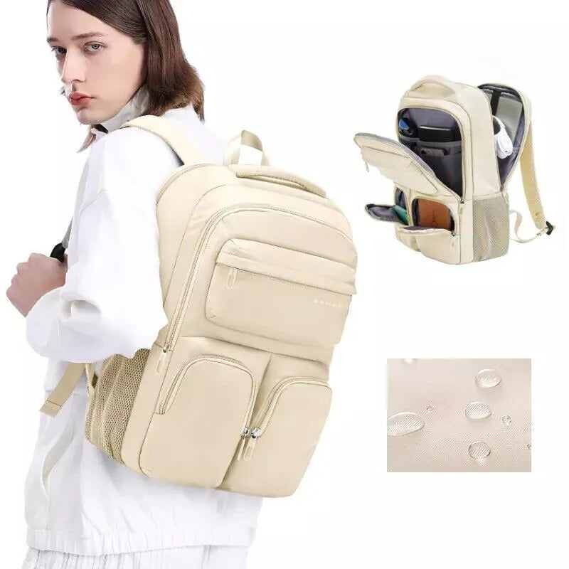 BANGE Waterproof Polyester Laptop Unisex Travel Every Day Backpack