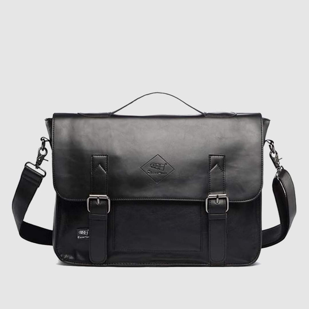 THREE-BOX Business/ Messenger Bag Classic Look Leather Shoulder Bag