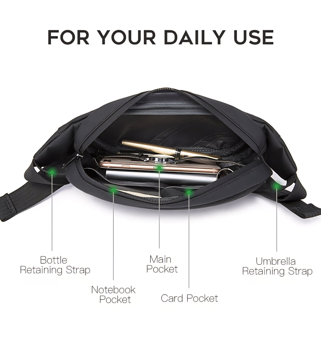 BANGE Anti-theft HARD SHELL PROTETION Cross-Body Bag Waterproof Chest Bag