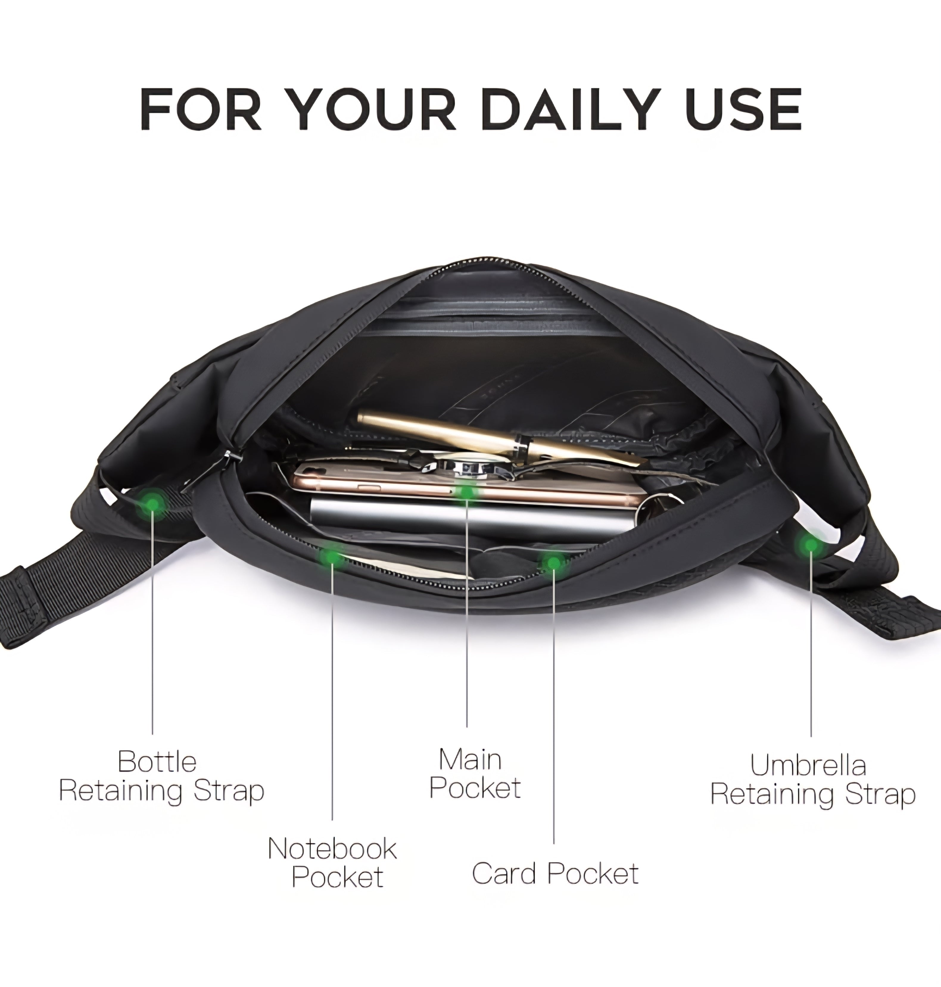 BANGE Anti-theft HARD SHELL PROTETION Cross-Body Bag Waterproof Chest Bag