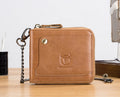 BULLCAPTAIN Bi-Fold Wallet Genuine Leather Multi Card Holder Wallet