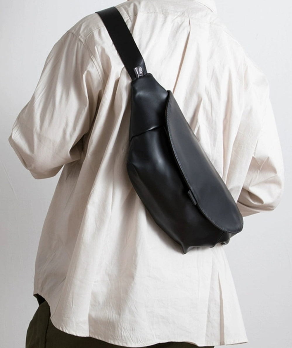 THREE-BOX Chest / Sling Leather Bag