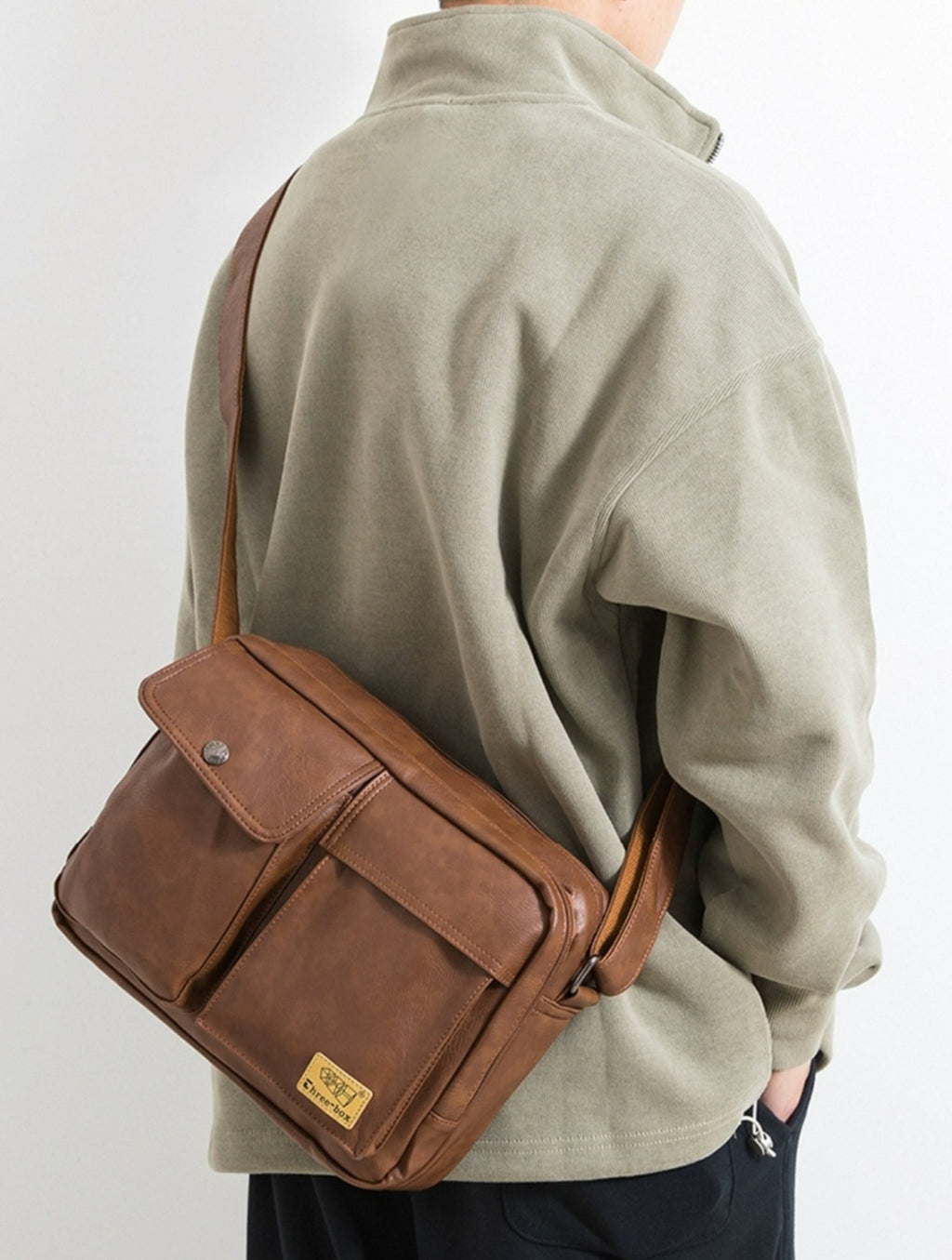 THREE-BOX Mini-Messenger Bag Shoulder Bag