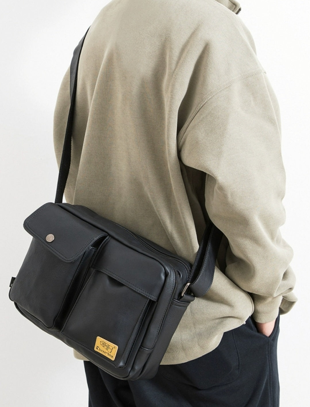 THREE-BOX Mini-Messenger Bag Shoulder Bag