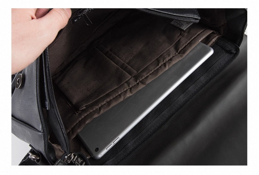 THREE-BOX Messenger Bag Classic Fashion Large Capacity Shoulder Bag