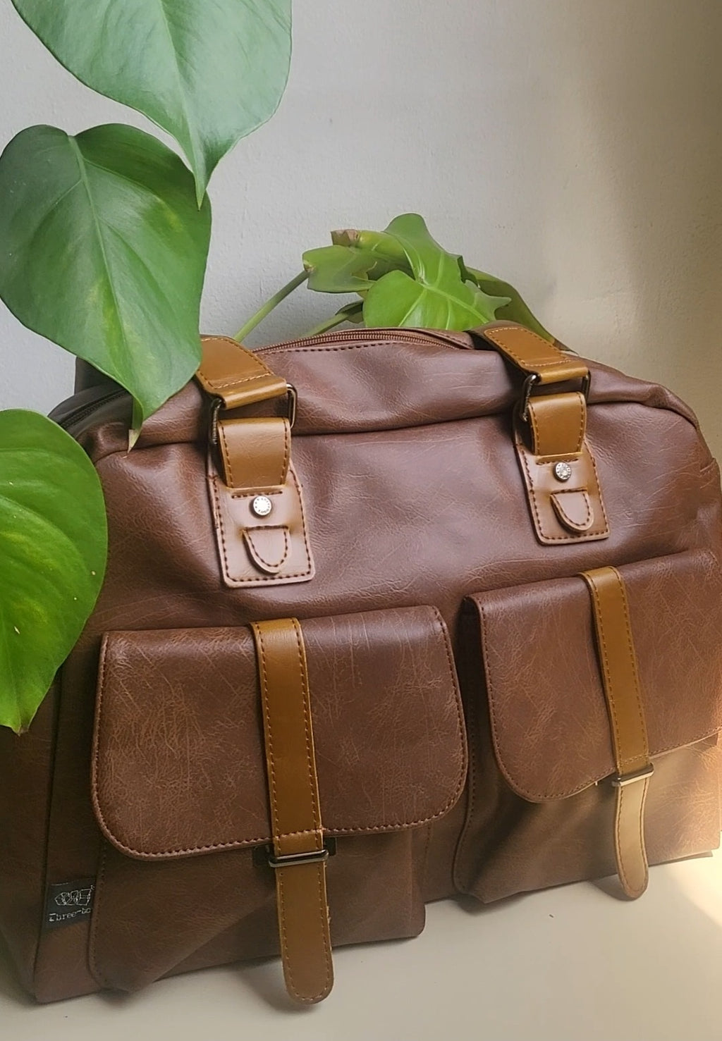THREE-BOX Travel / Gym Bag Classical Fashion Leather Hand-Bag