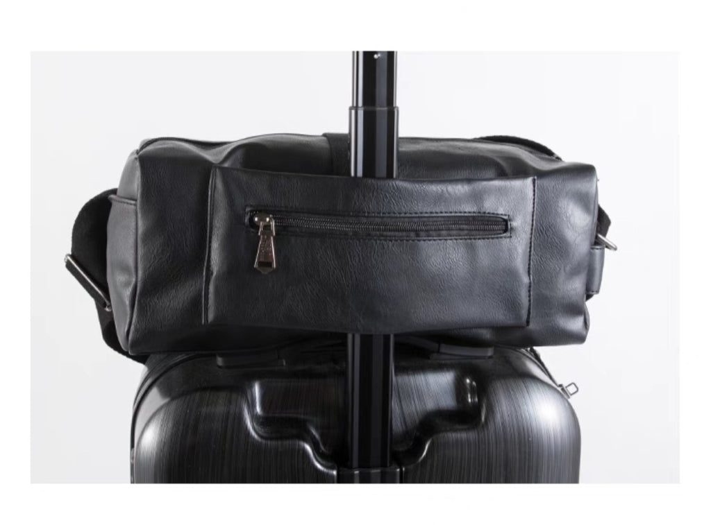 THREE-BOX Cross-Body Bag Leather Shoulder Bag