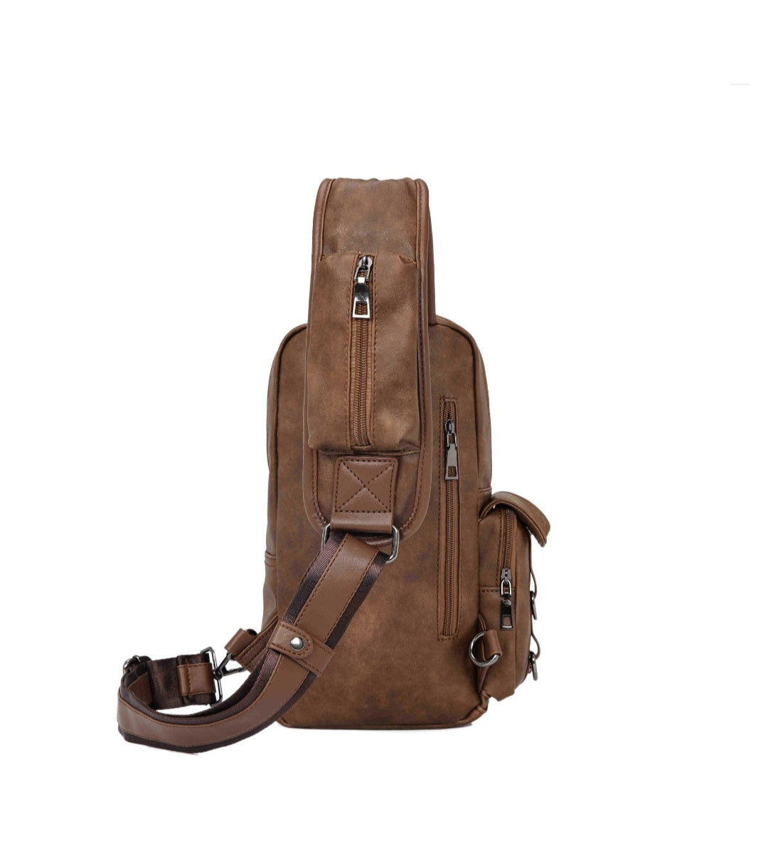 Leather Chest Bag Classic Cross-Body Shoulder Bag