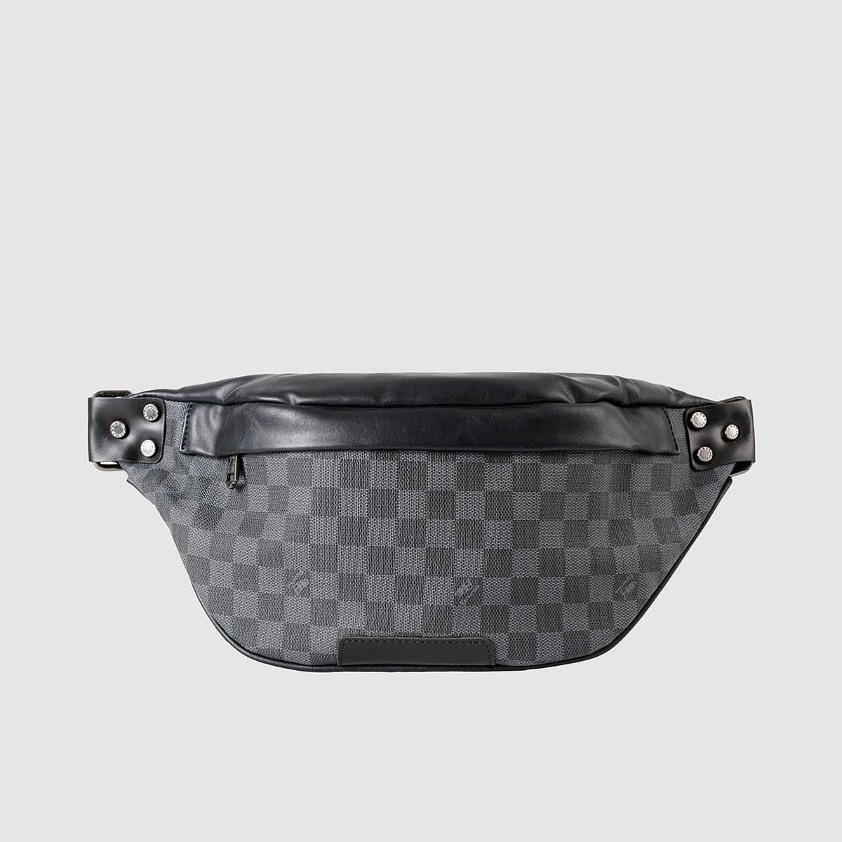 THREE-BOX Damier Chest/ Sling Bag Leather Cross-Body Bag