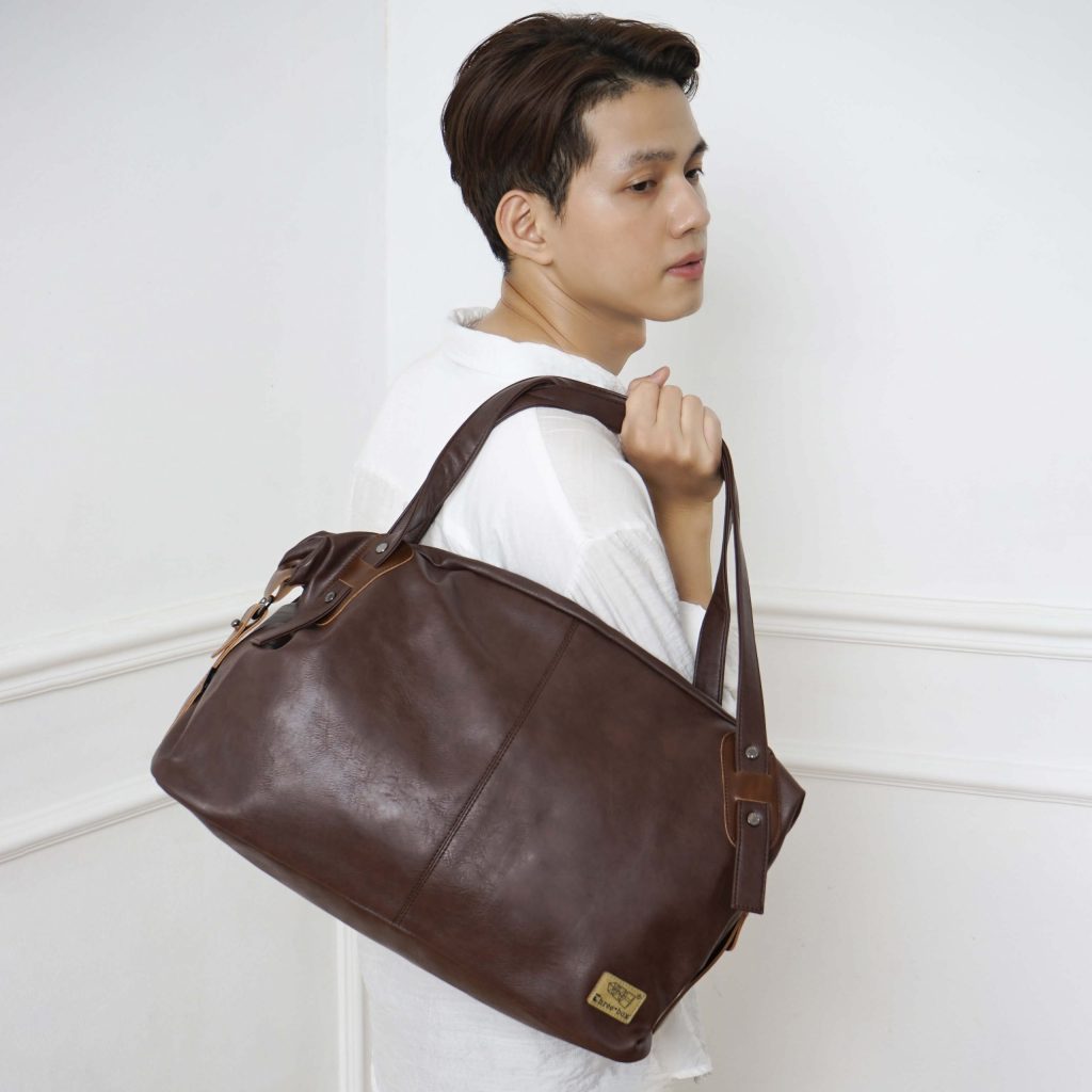 THREE-BOX Travel / Gym Bag Classical Fashion Leather Duffle Bag
