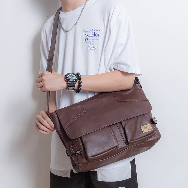 THREE-BOX Original Style Messenger Bag Classic Shoulder Bag