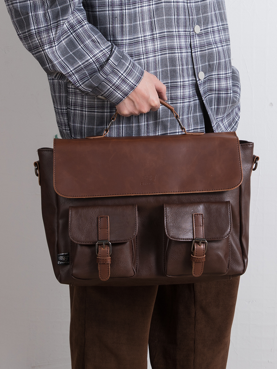 THREE-BOX Messenger Bag Classic Fashion Large Capacity Shoulder Bag