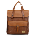 THREE-BOX Saudi Backpack Leather 14" Laptop Backpack